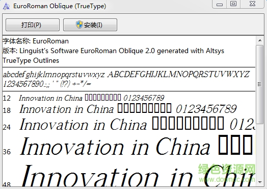euroroman字体下载 euroroman字体下载