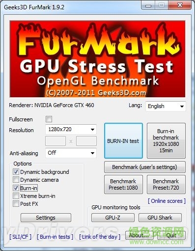 furmark1.9.2��ɫ��(GPU�Կ����ܲ�������)����