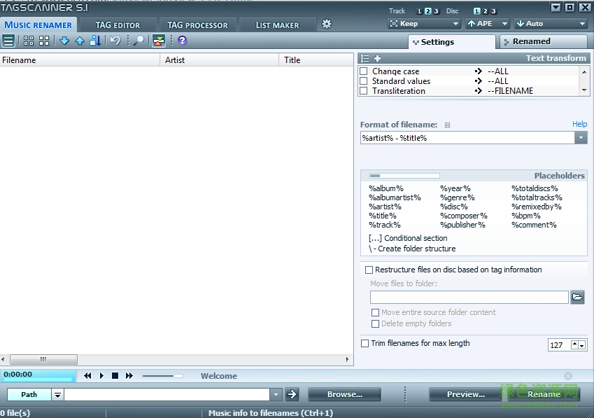 TagScanner(mp3��ǩ�����޸���)����