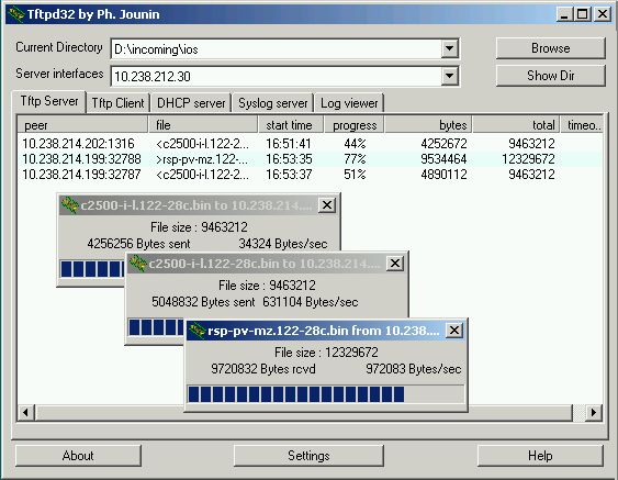 Tftpd32(����DHCP��TFTP������)����