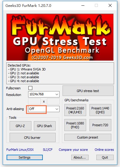 ����Ȧ�����������İ�(furmark)����